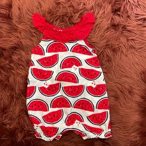 Carters just one you watermelon 🍉 romper 6-9 months